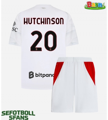 AC Milan Omari Hutchinson #20 Bortaställ Barn 2026-27 Kortärmad (+ Korta byxor)